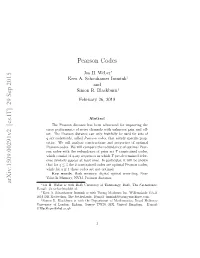 Pearson Codes Arxiv:1509.00291V2 [Cs.IT] 29 Sep 2015
