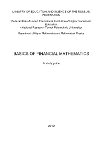 Basics of Financial Mathematics