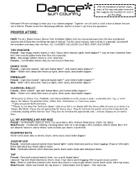 Dance Etiquette Sheet 15