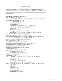 GENERAL INDEX When a Village Resident Is Mentioned Only Once, the Page Reference for This Individual Is Usually Included Only Un