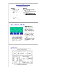 High Level Architecture Framework