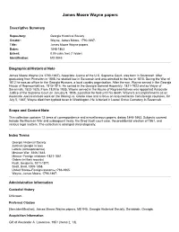 James Moore Wayne Papers