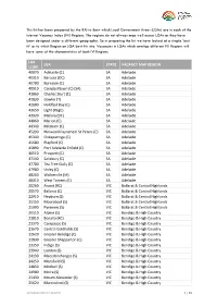 (Lgas) Are in Each of the Internet Vacancy Index (IVI) Regions