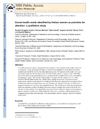 NIH Public Access Author Manuscript Reprod Health Matters