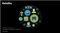 Remote Collaboration: Facing the Challenges of COVID-19 | Deloitte