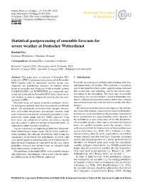 Statistical Postprocessing of Ensemble Forecasts for Severe Weather at Deutscher Wetterdienst