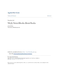 Wryly Noted-Books About Books John D