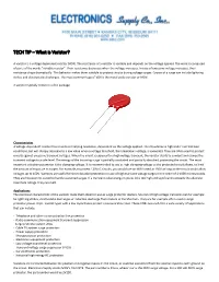 TECH TIP – What Is Varistor?