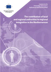 The Contribution of Local and Regional Authorities to Regional Integration In
