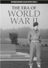 THE ERA of WORLD WAR II Introduction