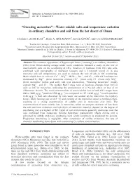 Water‐Soluble Salts and Temperature Variation in Ordinary Chondrites And