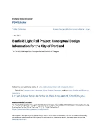 Banfield Light Rail Project: Conceptual Design Information for the City of Portland