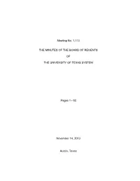 Board Meeting Minutes