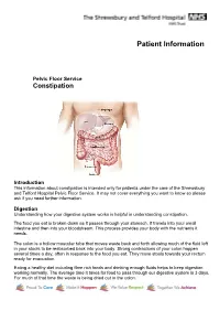 Constipation