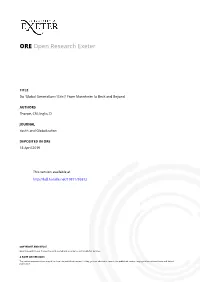 Global Generations' Exist? from Mannheim to Beck and Beyond