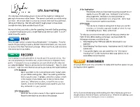 Life Journaling READ RECORD REMEMBER