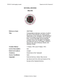 NATIONAL ARCHIVES IRELAND Reference Code: 2005/7