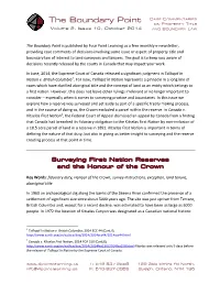The Boundary Point CASE COMMENTARIES on PROPERTY TITLE Volume 2, Issue 10, October 2014 and BOUNDARY LAW