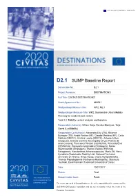 D2.1 SUMP Baseline Report