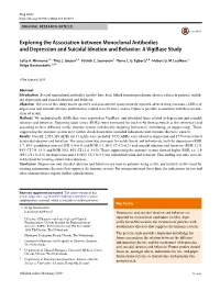 Exploring the Association Between Monoclonal Antibodies and Depression and Suicidal Ideation and Behavior: a Vigibase Study