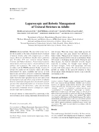 Laparoscopic and Robotic Management of Ureteral Stricture In