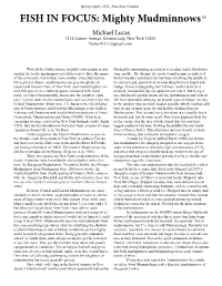 Mighty Mudminnows Kurlansky Is a Resource Historian, and His Writing Is WORLD Without Fish by Mark Strongest in His Historically-Focused Passages
