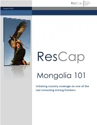 Mongolia 101 Mongolia