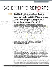 POGLUT1, the Putative Effector Gene Driven by Rs2293370 in Primary