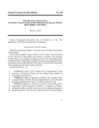 Senate Concurrent Resolution No. 66