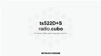 Ts522d+S Radio.Cubo an Object That Goes Beyond Function