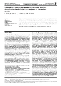 A Phylogenetic Approach to a Global Supraspecific Taxonomy of Cortinarius (Agaricales) with an Emphasis on the Southern Mycota