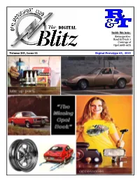 Digital 5 3 Ive N N Inside This Issue: a Retrospective: Road & Track ‘S Coverage of Opel 1968-1975