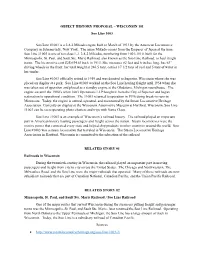OBJECT HISTORY PROPOSAL – WISCONSIN 101 Soo Line 1003