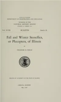 Or Plecoptera, of Illinois