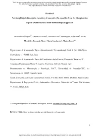 Revision 1 New Insights Into the Crystal Chemistry of Sauconite (Zn