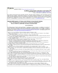 Selected Bibliography of Theory and Criticism in Postcolonial Studies
