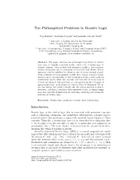 Ten Philosophical Problems in Deontic Logic