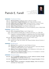 CV & Publication List