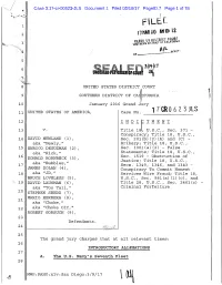 Indictment Are Re-Alleged And