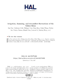 Irrigation, Damming, and Streamflow Fluctuations