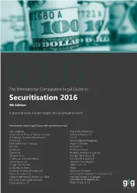 Securitisation 2016 9Th Edition