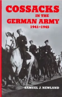 Cossacks in the German Army