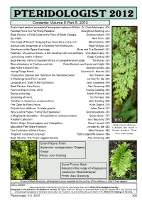 PTERIDOLOGIST 2012 Contents: Volume 5 Part 5, 2012 Scale Insect Pests of Ornamental Ferns Grown Indoors in Britain
