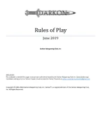 Rules of Play June 2019