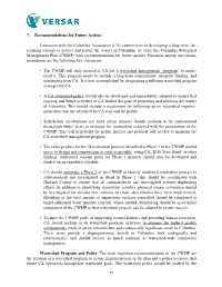7. Recommendations for Future Actions
