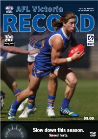 AFL Vic Record Week 2.Indd