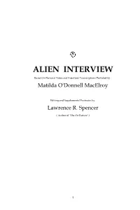 Alien Interview