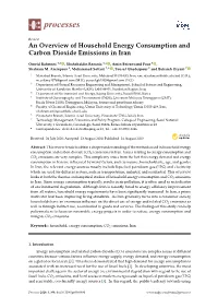 An Overview of Household Energy Consumption and Carbon Dioxide Emissions in Iran