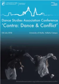 DANCE at the UNIVERSITY of MICHIGAN We Encourage Deep Engagement Through the Transformative Experiences of Dancing and Dance Making