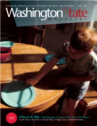 FALL 2003 VOLUME 2, NUMBER 4 Washington Tate Magazine